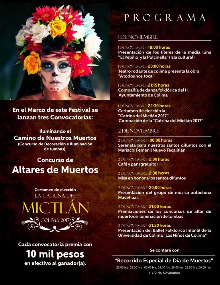 Este miércoles arranca el Festival de Día de Muertos 2017 en la Capital