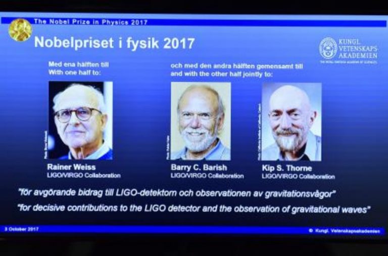 Investigadores de las ondas gravitacionales ganan Nobel de Física