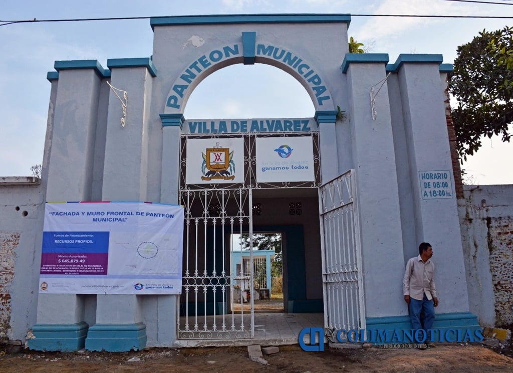 Remodelan fachada del Panteón de La Villa Colima Noticias