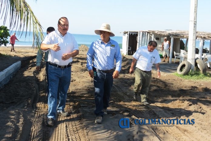 obras en la playa de el paraiso