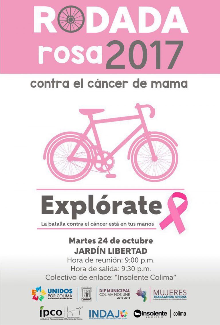 Este martes, “Rodada Rosa” en la ciudad de Colima