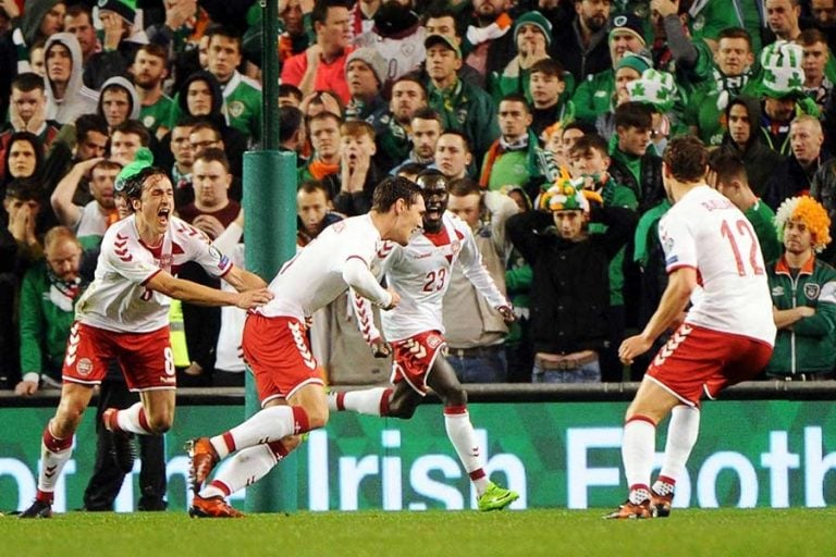 Dinamarca golea a la República de Irlanda y clasifica a Rusia 2018