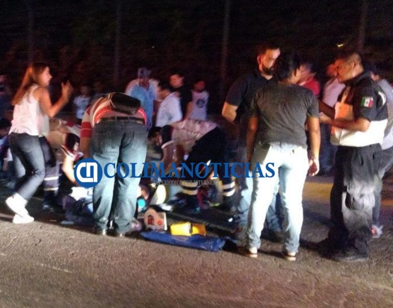 Tres lesionados tras accidente de motociclistas