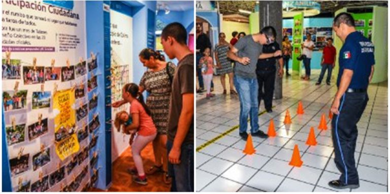 Realizan actividades de Tránsito Municipal e IPCO en stand de La Feria
