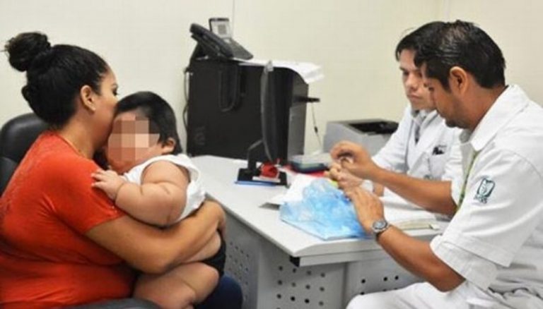 Ya investigan caso de bebé que pesa 28 kilos