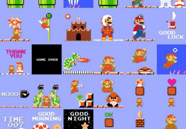 iMessage incluye stickers de Nintendo en 8 Bits
