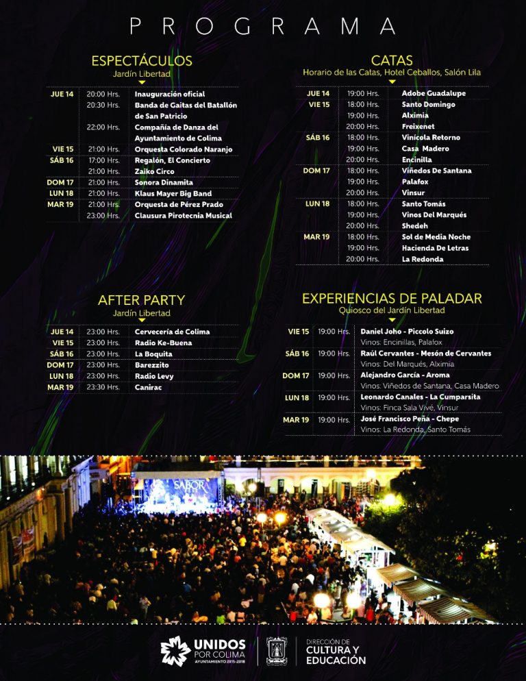 Anuncian “La Ciudad de las Luces” y “Sábora Fest”, en el Centro de Colima