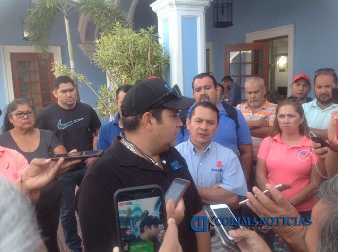 comerciantes colima manifestacion