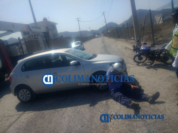 motociclista arrollado en la zona industrial de Manzanillo