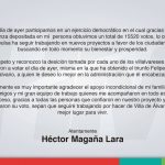 Magaña Lara reconoce triunfo de Felipe Cruz a la alcaldía de VdeA