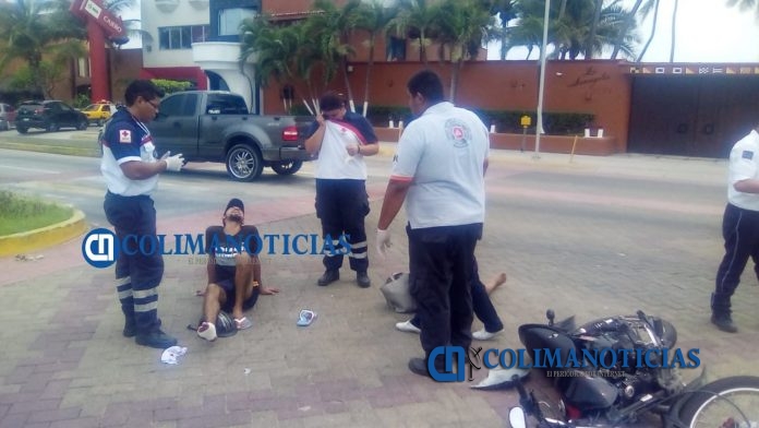 A urgencias motociclistas accidentados en el boulevard costero2