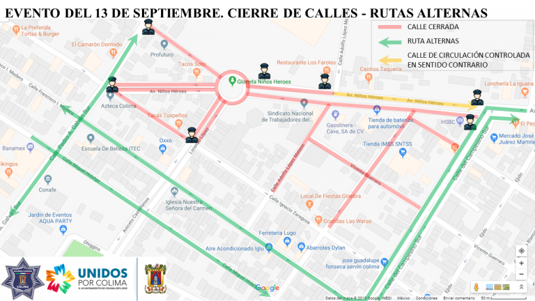 Este jueves habrá operativo vial por evento conmemorativo a los Niños Héroes