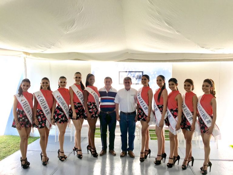 Recibe Enrique García a candidatas a reina de la Feria de Todos los Santos