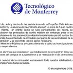 comunicado tec de monterrey
