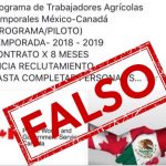 Advierte Gobierno del Estado sobre falsas promesas de trabajo en el extranjero