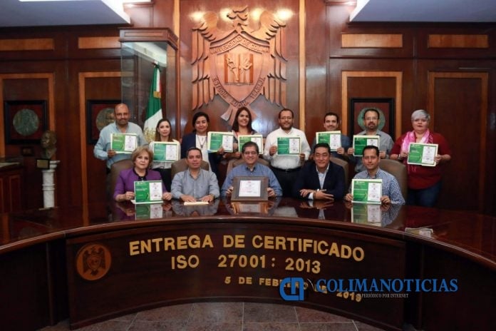 Entregan certificados ISO