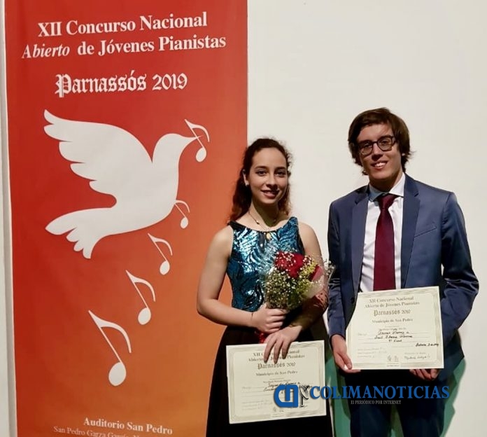Luciana Muraira de la Garza y Saul Ibarra Ramos_Ganadores en Concurso Nacional de Piano