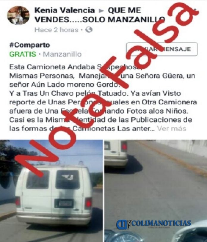 difunden informacion falsa en manzanillo