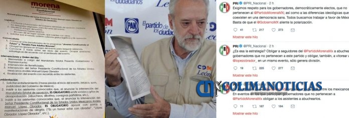 PRI y PAN acusan a Morena