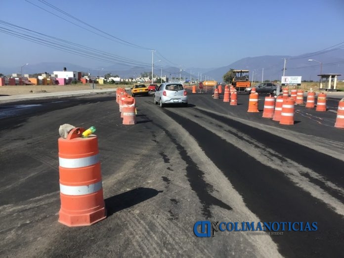 obras carretera colonia punta diamante