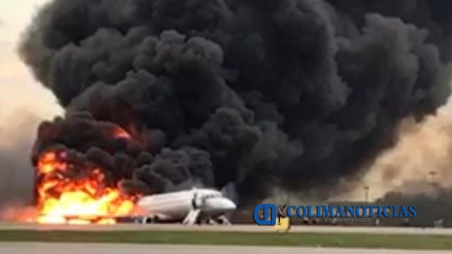 aterrizaje de avion moscu