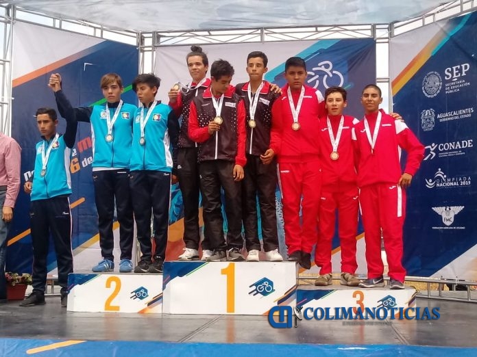 Colimenses obtienen medalla de oro por equipos del ciclismo de ruta en Olimpiada Nacional