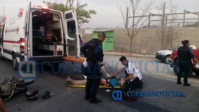 Pareja de motociclistas a Urgencias