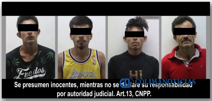 Detenidos y droga asegurada en cateo