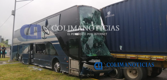 choque trailer camion