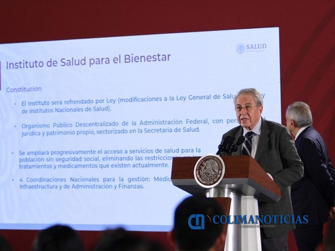 AMLO y Secretario de Salud formalizan Instituto de Salud para el Bienestar