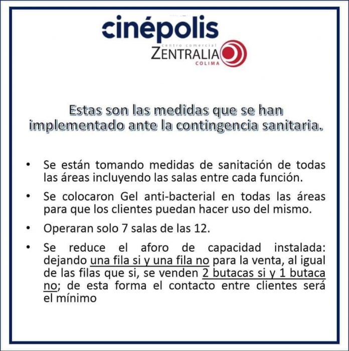 medidas cinepolis