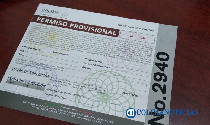 PERMISO PROVISIONAL
