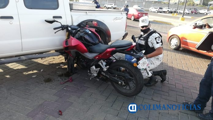 accidente moto en Manzanillo
