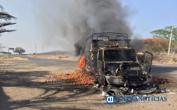 incendiaron camiones-bloquearon