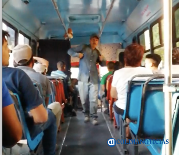 sin cubre bocas en camiones urbanos