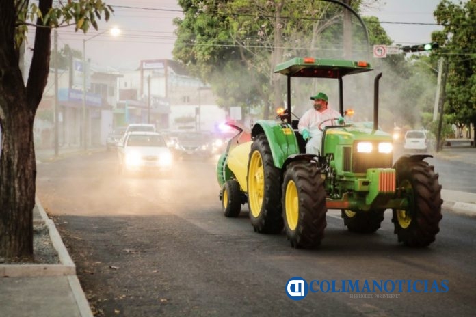Se refuerzan las sanitizaciones en el municipio de Colima con el apoyo del sector privado