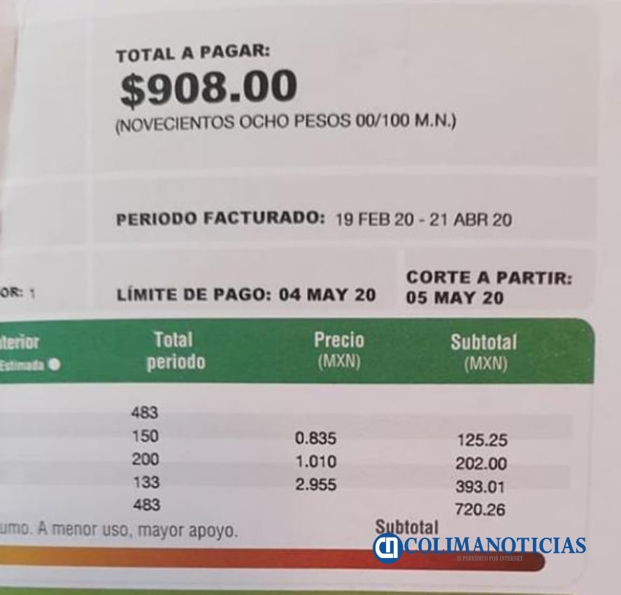Reportan Aumento En Recibos De Luz Casi Al Doble En Colima