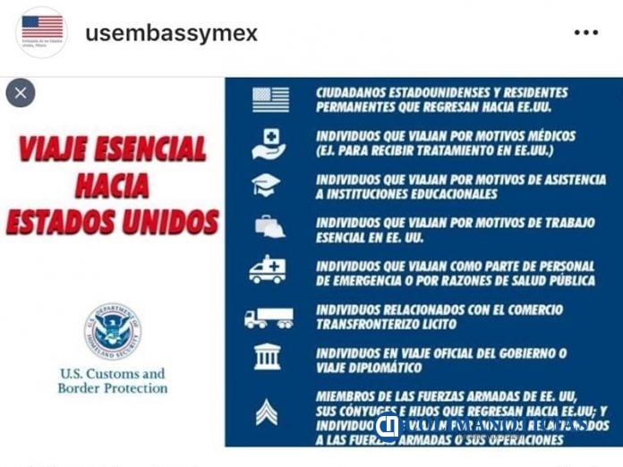 viajes restingidos EU