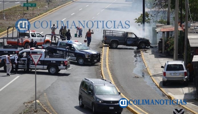 camioneta incendio