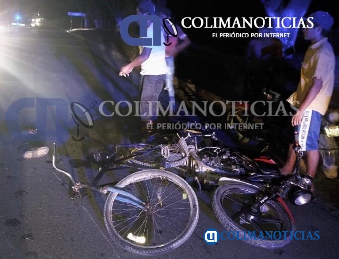 motocilista contra ciclista