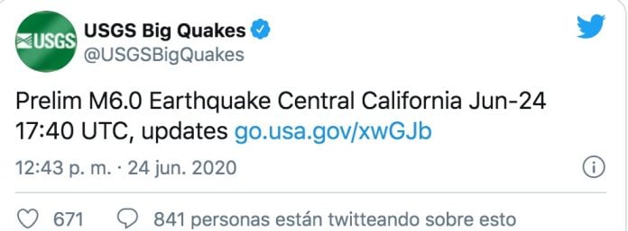 sismo en california