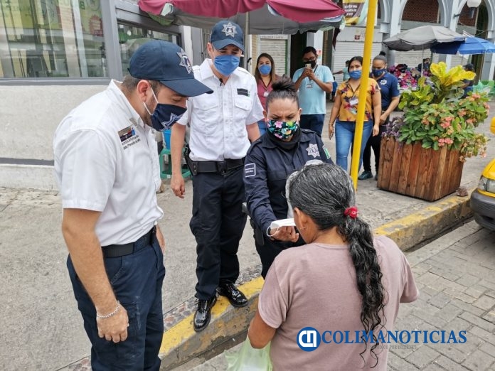 Policía pide a ciudadanos de Tecomán y Manzanillo respetar medidas sanitarias