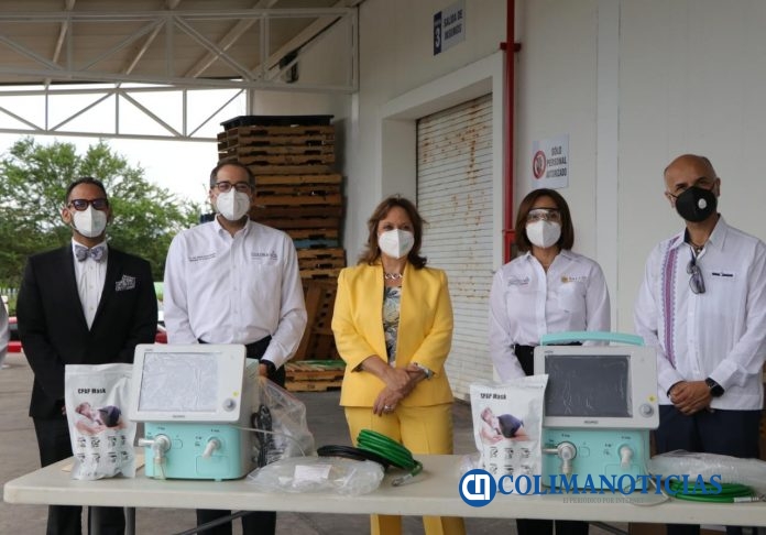 entrega de ventiladores de la SRE