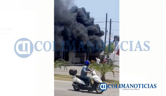 incendio en negocio de salagua