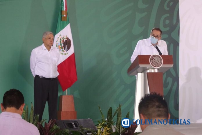 mensaje ignacio peralta durante visita de amlo