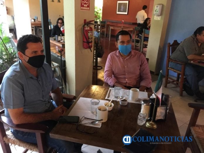 Locho Morán se reúne con Francisco Santana para analizar las condiciones sociales que se viven en Colima capital