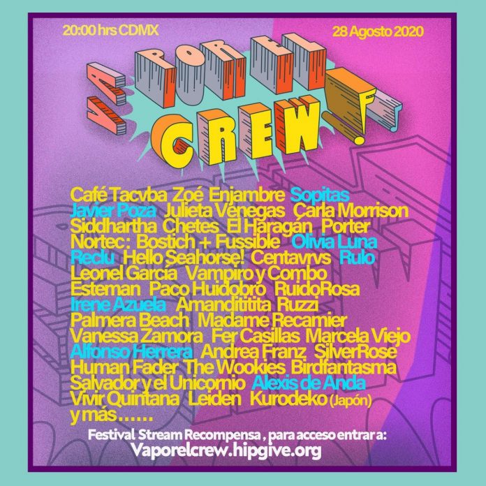 Zoé, Café Tacvba, Porter y demás artistas realizarán concierto en línea ¡Va por el crew!