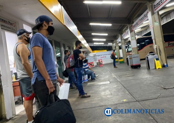 Covid Central de camiones Colima