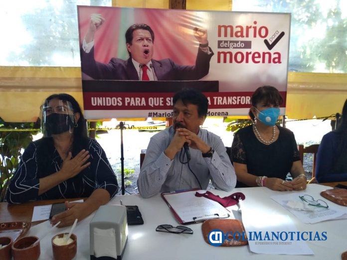 Morena Colima apoya a Mario Delgado para dirigencia nacional de dicho instituto político