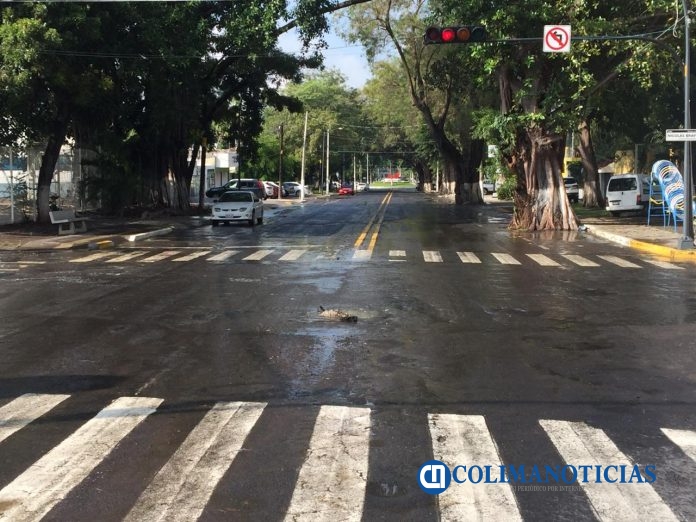 Nuevamente tiradero de agua en el cruce de Calzada Galván y Nicolás Bravo